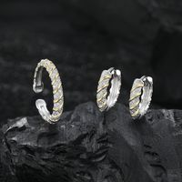 Simple Style Geometric Sterling Silver Plating Women's Rings Earrings main image 1