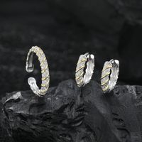 Simple Style Geometric Sterling Silver Plating Women's Rings Earrings main image 6