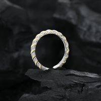 Simple Style Geometric Sterling Silver Plating Women's Rings Earrings sku image 1
