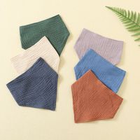 Simple Style Solid Color Cotton Burp Cloths Baby Accessories main image 1