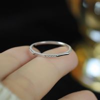 Sterling Silver Simple Style Geometric Rings main image 5