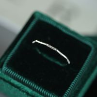 Sterling Silver Simple Style Geometric Rings main image 4