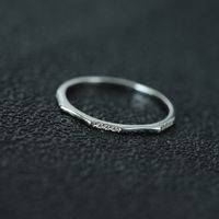 Sterling Silver Simple Style Geometric Rings main image 3