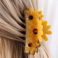 Women's Sweet Flower Acetic Acid Sheets Hair Claws sku image 1