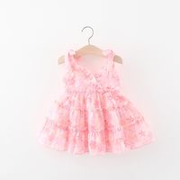 Princess Flower Chiffon Girls Dresses sku image 2