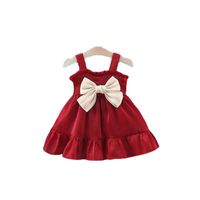 Princess Solid Color Cotton Girls Dresses main image 4