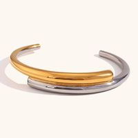 Simple Style Color Block Stainless Steel Rings Bracelets 1 Piece main image 5