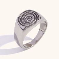 Simple Style Geometric Stainless Steel Rings 1 Piece main image 3