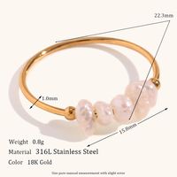 Elegant Einfacher Stil Geometrisch Rostfreier Stahl Perle Ringe 1 Stück main image 3