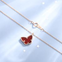 Sterling Silver Sweet Butterfly Plating Pendant Necklace main image 1