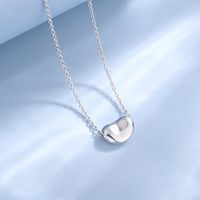 Sterling Silver Simple Style Geometric Plating Pendant Necklace main image 1