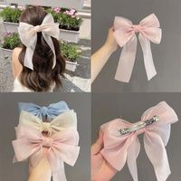 Women's Sweet Bow Knot Gauze Hair Clip main image 4