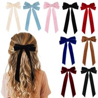 Women's Sweet Bow Knot Flannel Hair Clip main image 6