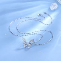 Sterling Silber Süss Schmetterling Überzug Halskette Mit Anhänger main image 3