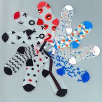 Simple Style Classic Style Color Block Nylon Crew Socks A Pair main image 4