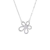Copper Elegant Simple Style Flower Plating Rings Earrings Necklace main image 4