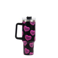 Pastoral Double Heart Flower Stainless Steel Water Bottles 1 Piece sku image 13