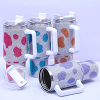 Pastoral Multicolor Cow Pattern Stainless Steel Water Bottles 1 Piece main image 3