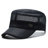 Unisex Simple Style Solid Color Hollow Out Curved Eaves Baseball Cap sku image 3