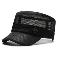 Unisex Simple Style Solid Color Hollow Out Curved Eaves Baseball Cap sku image 1