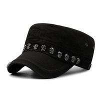 Unisex Punk Streetwear Skull Curved Eaves Floppy Hat sku image 4
