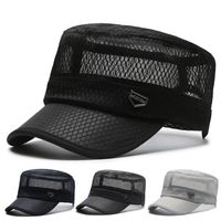 Unisex Simple Style Solid Color Hollow Out Curved Eaves Baseball Cap main image 5