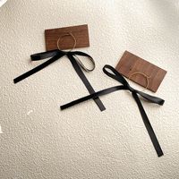 1 Pair IG Style Simple Style Bow Knot Plating Titanium Steel Earrings sku image 2