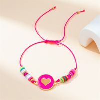 Vacation Simple Style Heart Shape Alloy Rope Beaded Women's Bracelets sku image 2