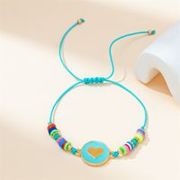 Vacation Simple Style Heart Shape Alloy Rope Beaded Women's Bracelets sku image 5