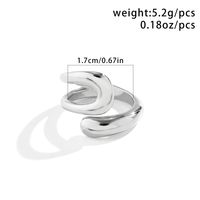 Wholesale Jewelry Simple Style Geometric Alloy Open Rings main image 2