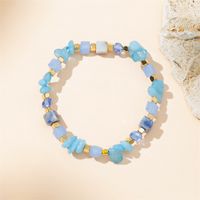 Simple Style Round Artificial Crystal Natural Stone Beaded Women's Bracelets main image 4
