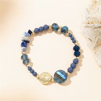 Simple Style Round Artificial Crystal Natural Stone Beaded Women's Bracelets main image 10