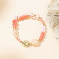 Simple Style Round Artificial Crystal Natural Stone Beaded Women's Bracelets main image 9