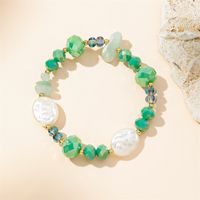 Simple Style Round Artificial Crystal Natural Stone Beaded Women's Bracelets main image 6