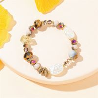 Simple Style Round Artificial Crystal Natural Stone Beaded Women's Bracelets sku image 7