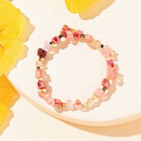 Simple Style Round Artificial Crystal Natural Stone Beaded Women's Bracelets sku image 6