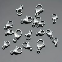30pcs Stainless Steel None Gold Plated Solid Color Polished Lobster Clasp main image 5