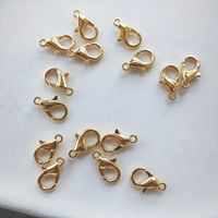 30pcs Stainless Steel None Gold Plated Solid Color Polished Lobster Clasp main image 6