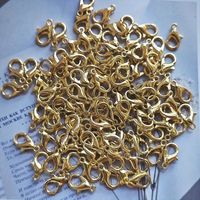 30pcs Stainless Steel None Gold Plated Solid Color Polished Lobster Clasp main image 7