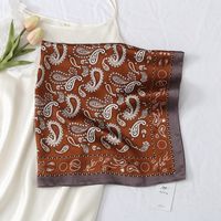 Women's Simple Style Classic Style Color Block Polyester Printing Silk Scarf sku image 2