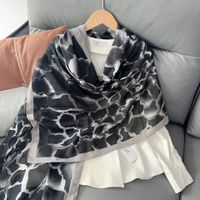 Women's Elegant Simple Style Color Block Cotton And Linen Printing Scarf sku image 4