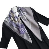 Women's Sweet Simple Style Color Block Polyester Printing Silk Scarf main image 3