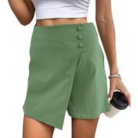 Women's Holiday Daily Casual Solid Color Shorts Button Shorts main image 5