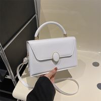 Women's Pu Leather Solid Color Classic Style Flip Cover Handbag main image 3