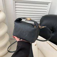 Frau Pu-Leder Marmor Klassischer Stil Reißverschluss Handtasche main image 4