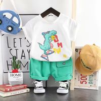 Simple Style Color Block Cotton Boys Clothing Sets sku image 1