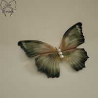 Frau Elegant Süss Schmetterling Bogenknoten Gaze Haarklammer sku image 1