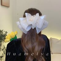 Women's Sweet Simple Style Bow Knot Gauze Hair Clip sku image 8