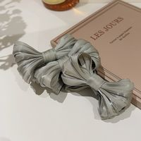 Women's Elegant Sweet Bow Knot Cloth Handmade Hair Clip sku image 3