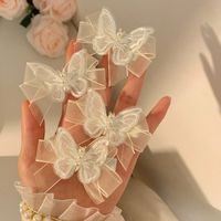 Women's Elegant Sweet Butterfly Bow Knot Gauze Hair Clip main image 1